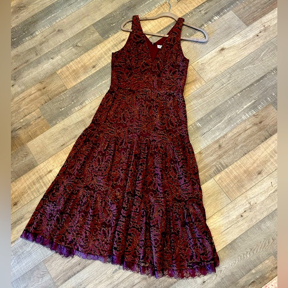 Dress the population lace midi dress - Picture 2 of 9